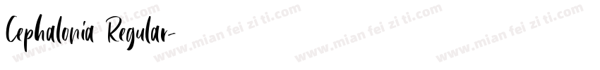 Cephalonia Regular字体转换
